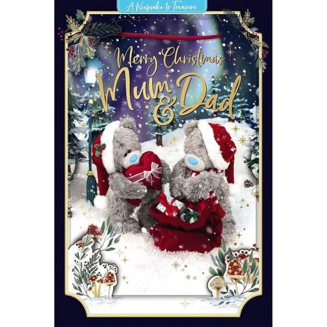 3D Holographic Mum & Dad Me to You Bear Christmas Card £3.39